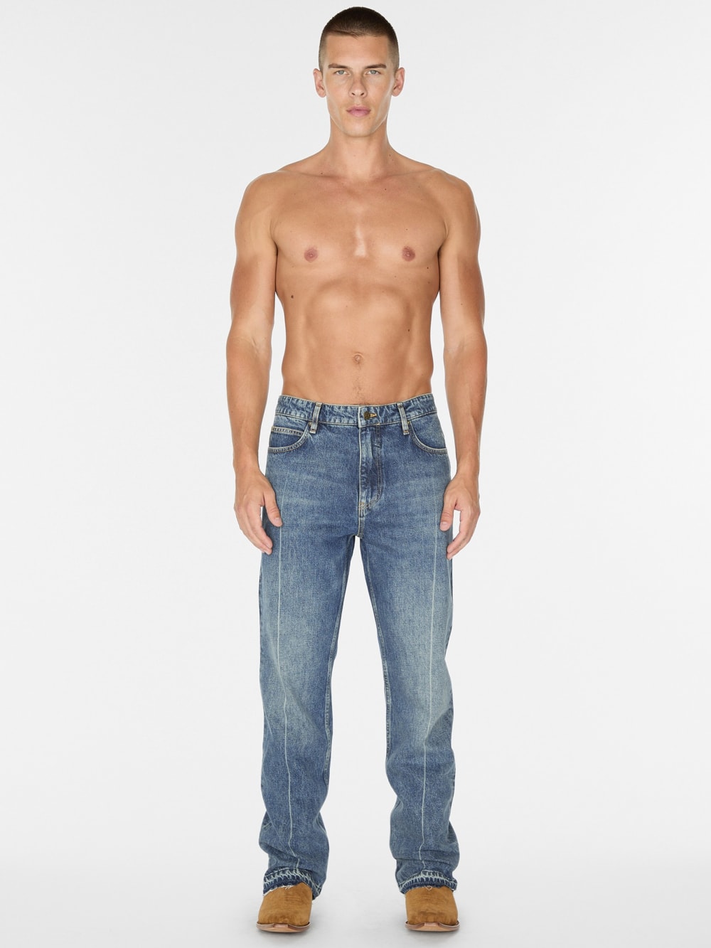 vintage light washed denim pant - Guess