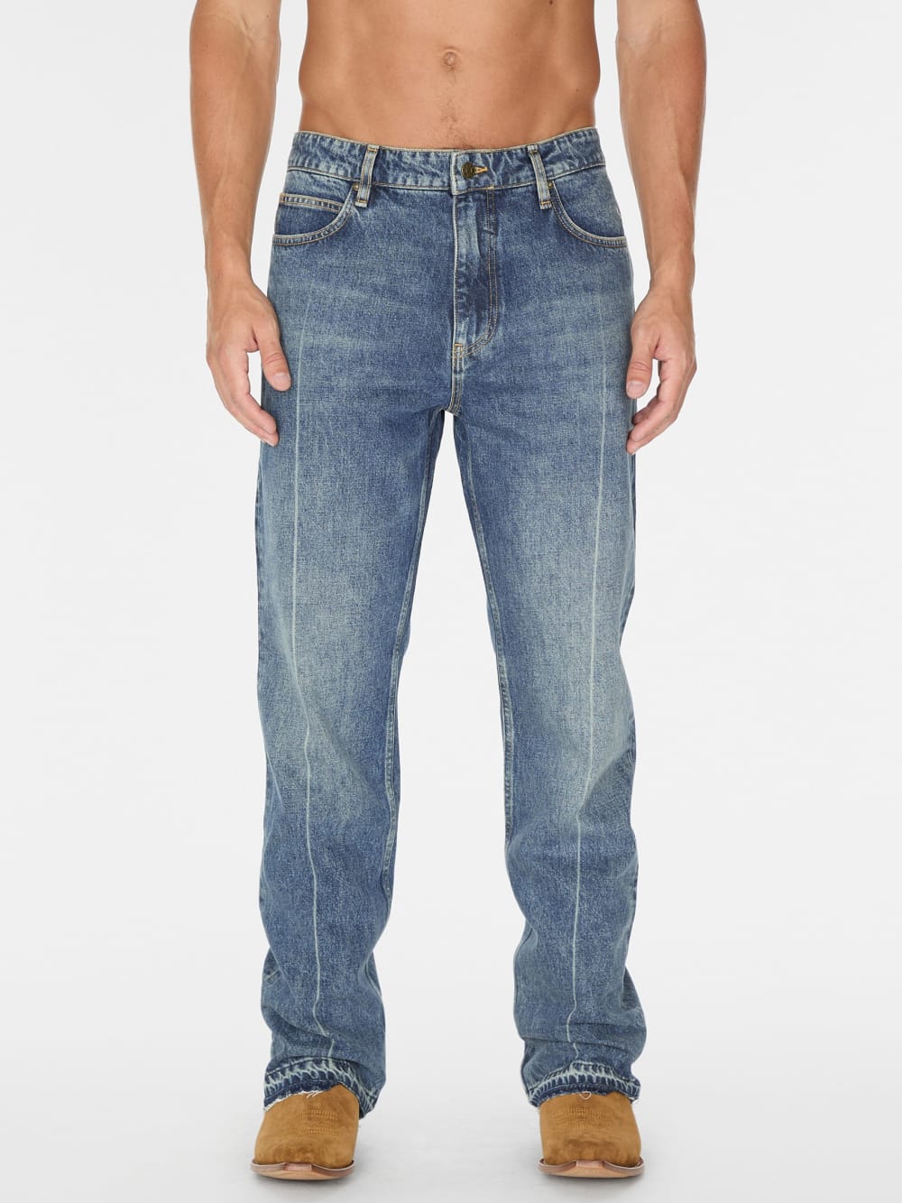 vintage light washed denim pant - Guess