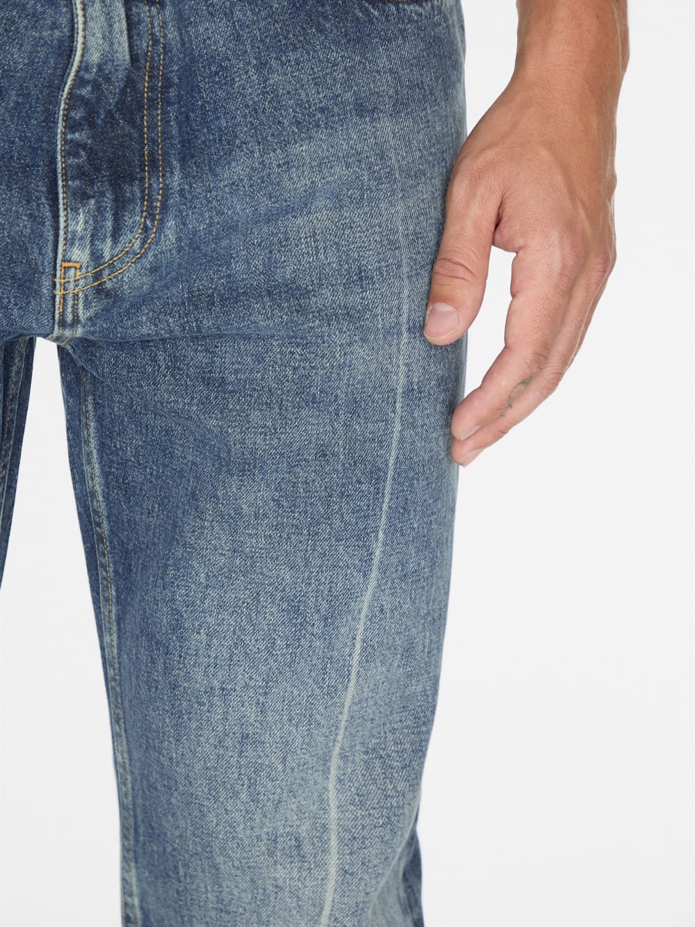 vintage light washed denim pant - Guess