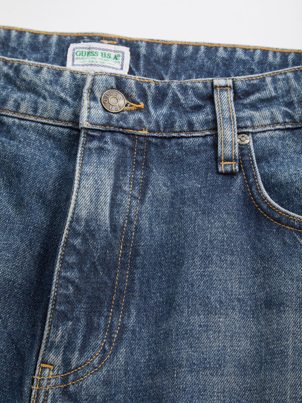 vintage light washed denim pant - Guess
