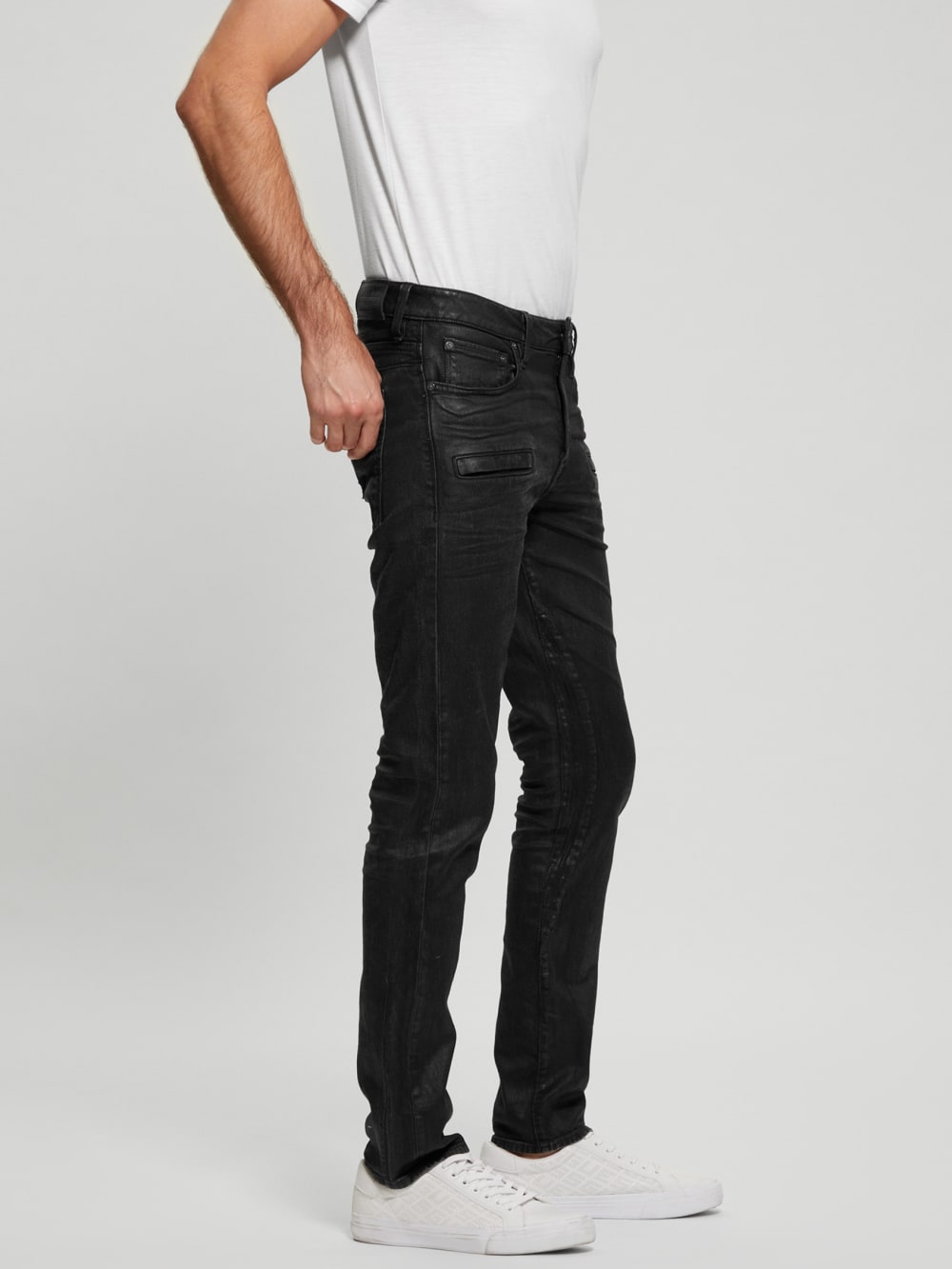 Finnley Coated Slim-Fit Tapered Jeans - Guess
