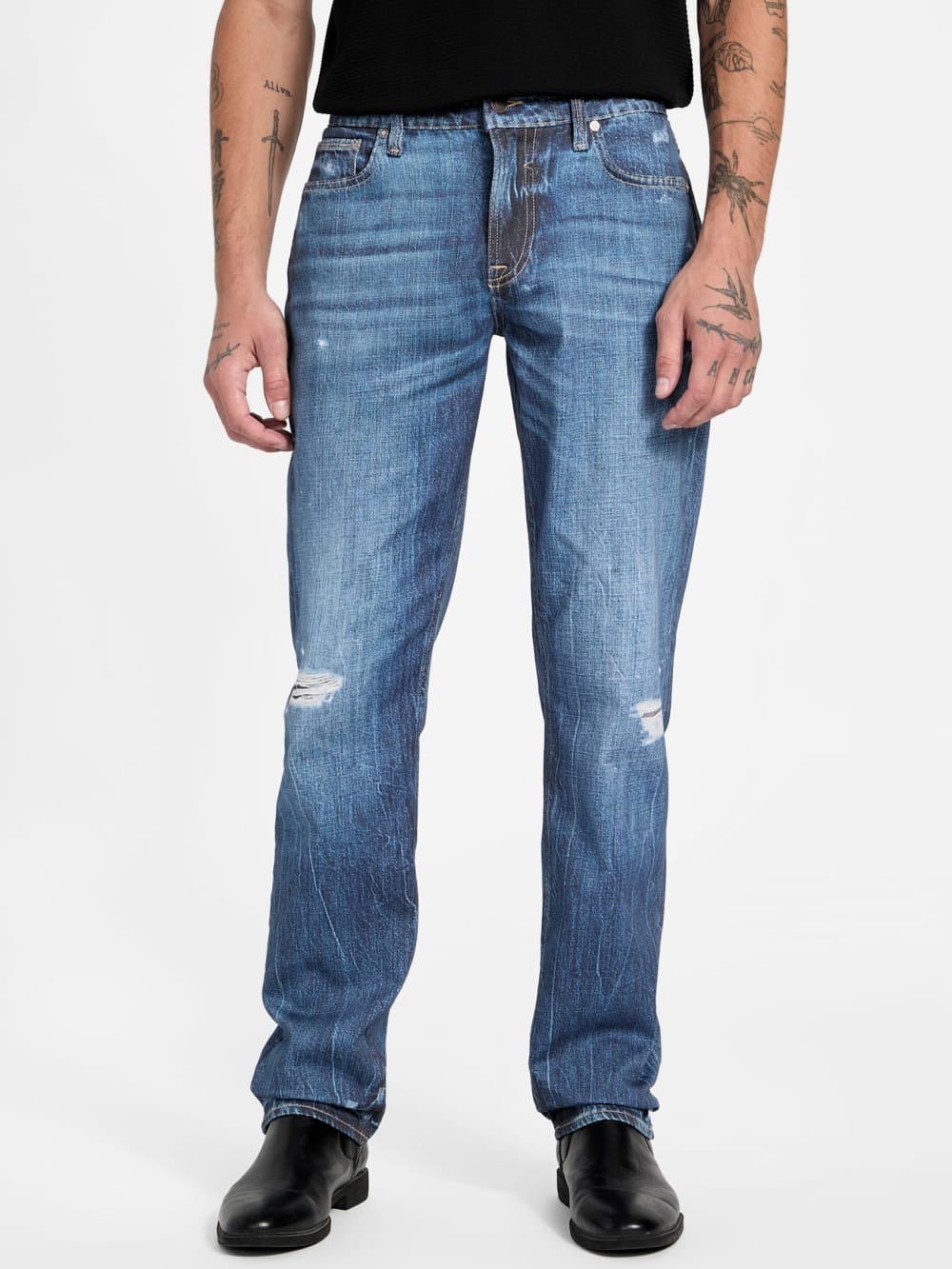 Eco Angels Slim-Fit Straight Jeans - Guess