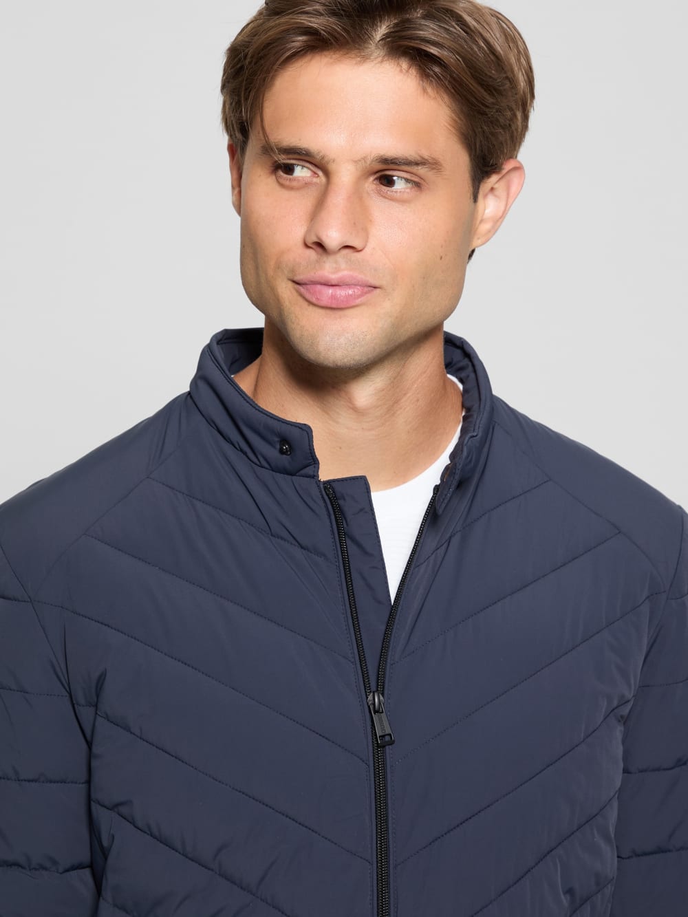 Eco Stretch Nylon Padded Jacket - Guess
