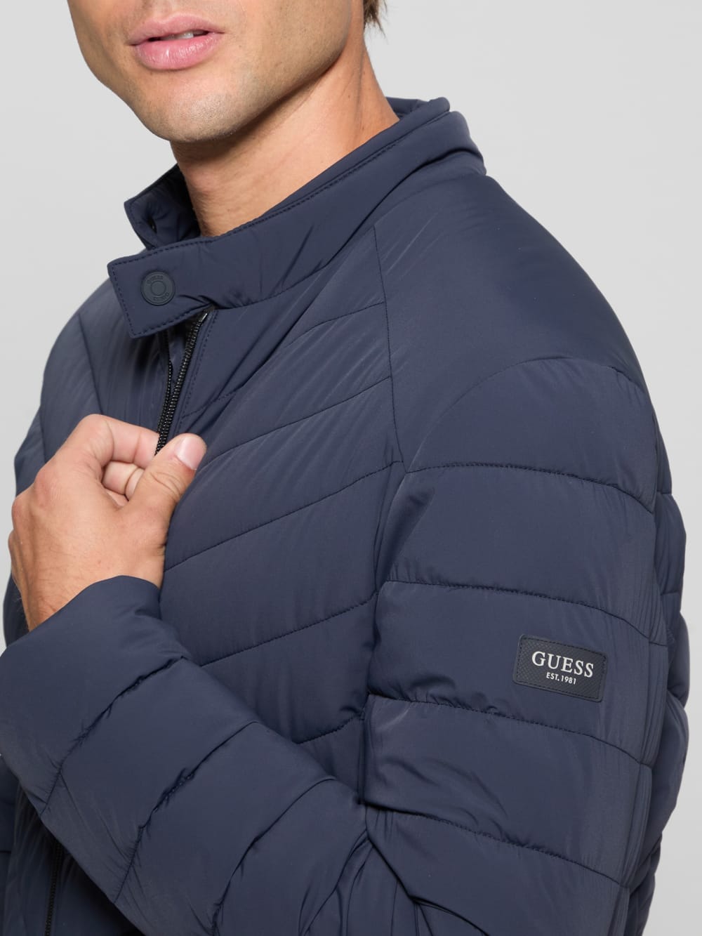 Eco Stretch Nylon Padded Jacket - Guess