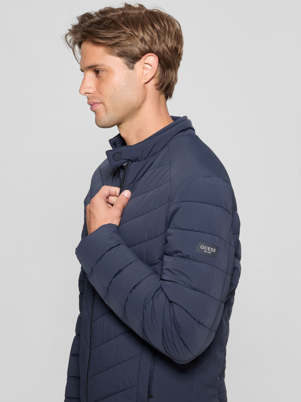 Eco Stretch Nylon Padded Jacket - Guess