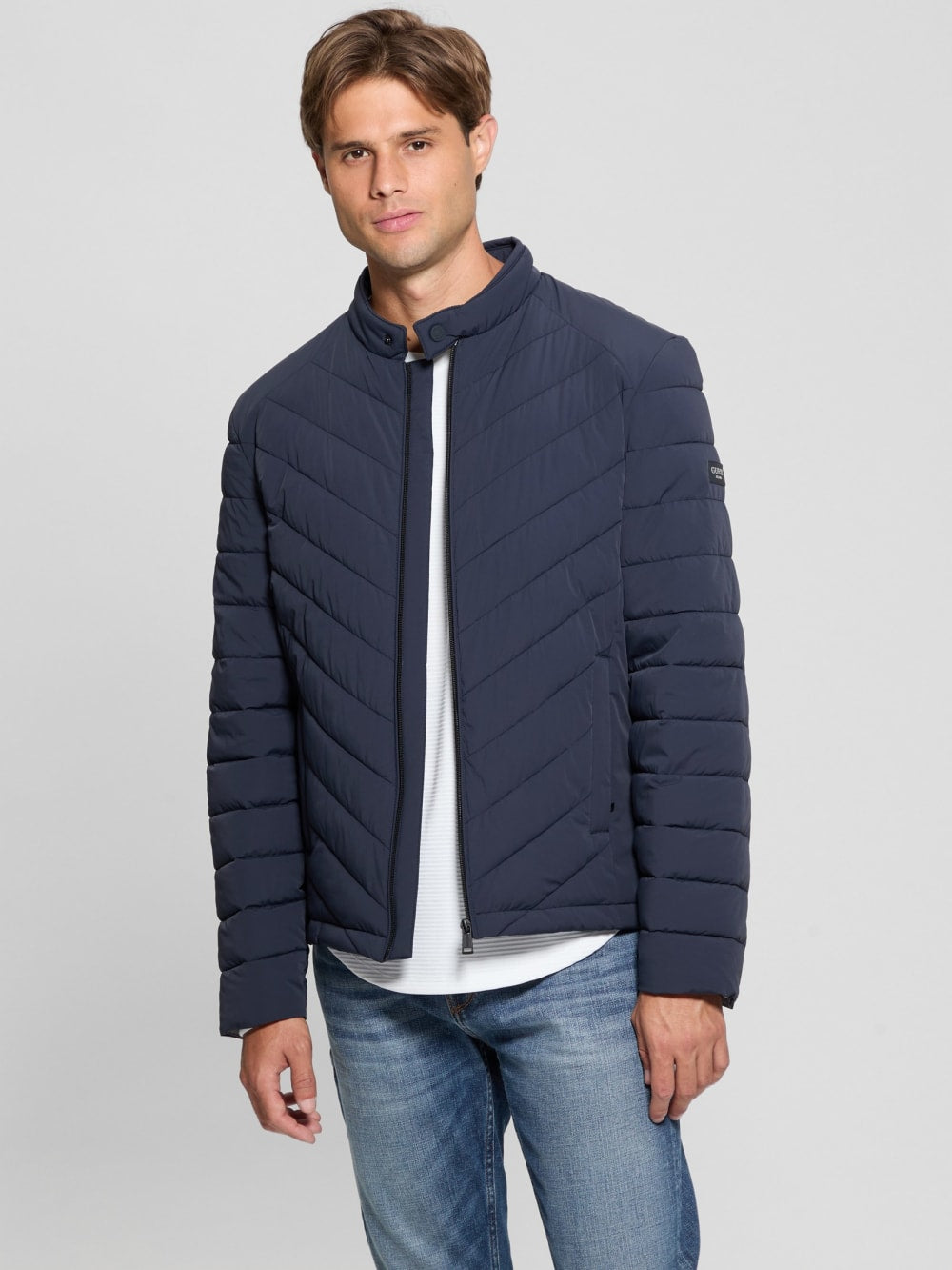 Eco Stretch Nylon Padded Jacket - Guess