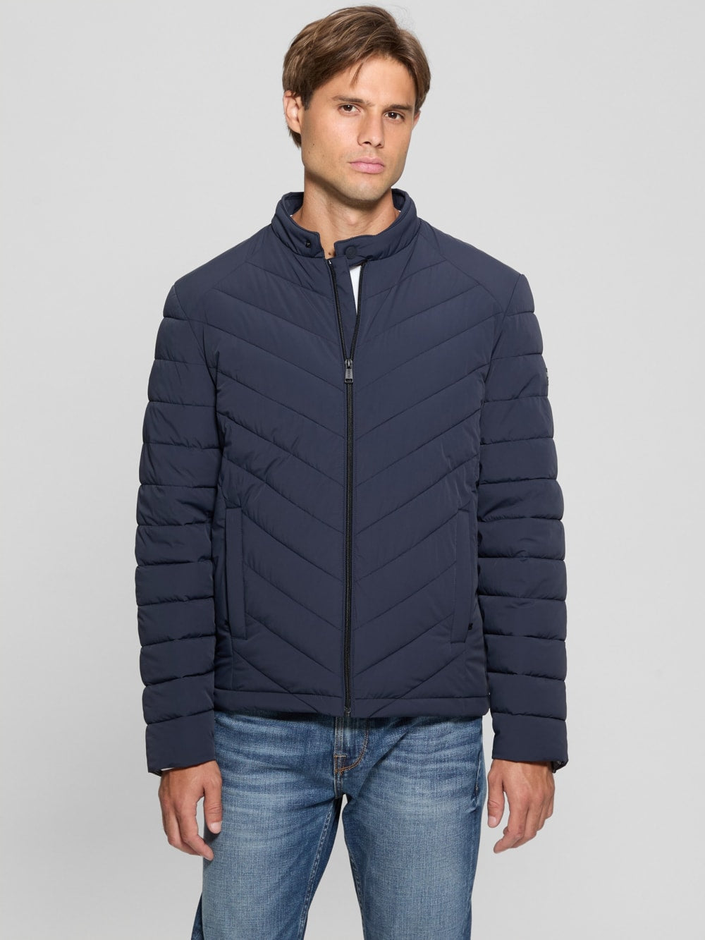 Eco Stretch Nylon Padded Jacket - Guess