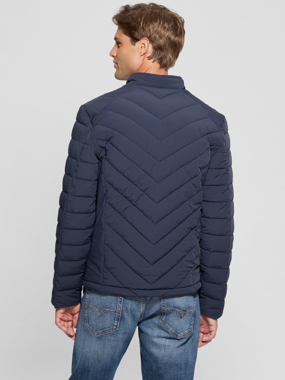 Eco Stretch Nylon Padded Jacket - Guess
