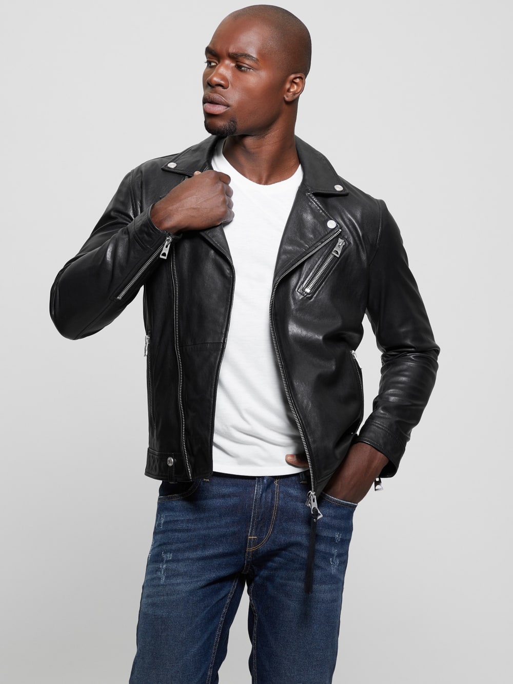 Leather Jacket - Guess