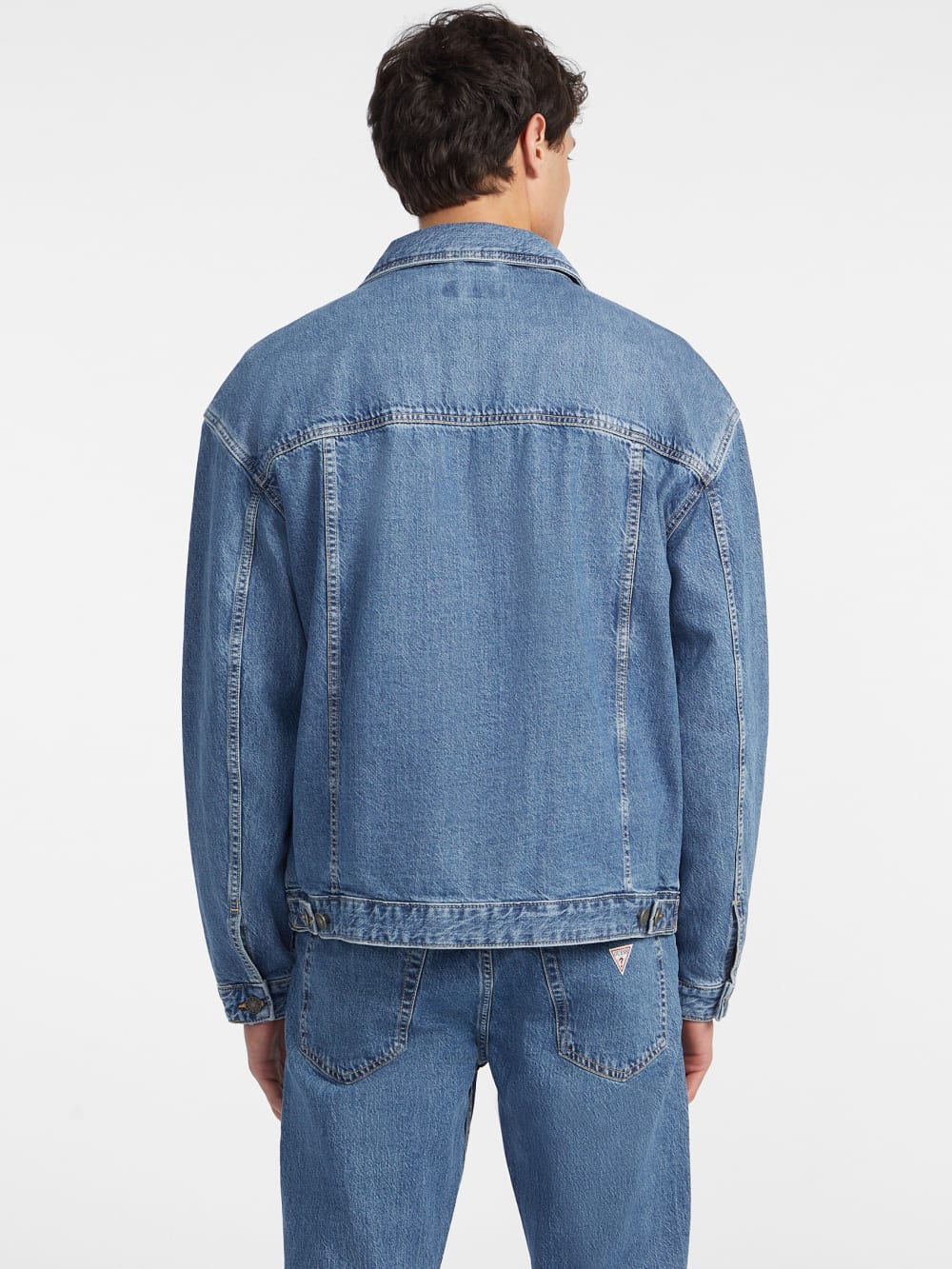 Oversized Denim Trucker Jacket - Guess