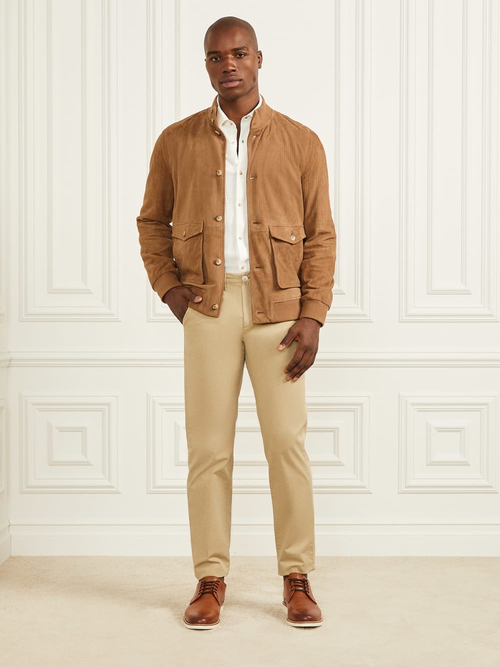 Suede Flight Jacket - Guess