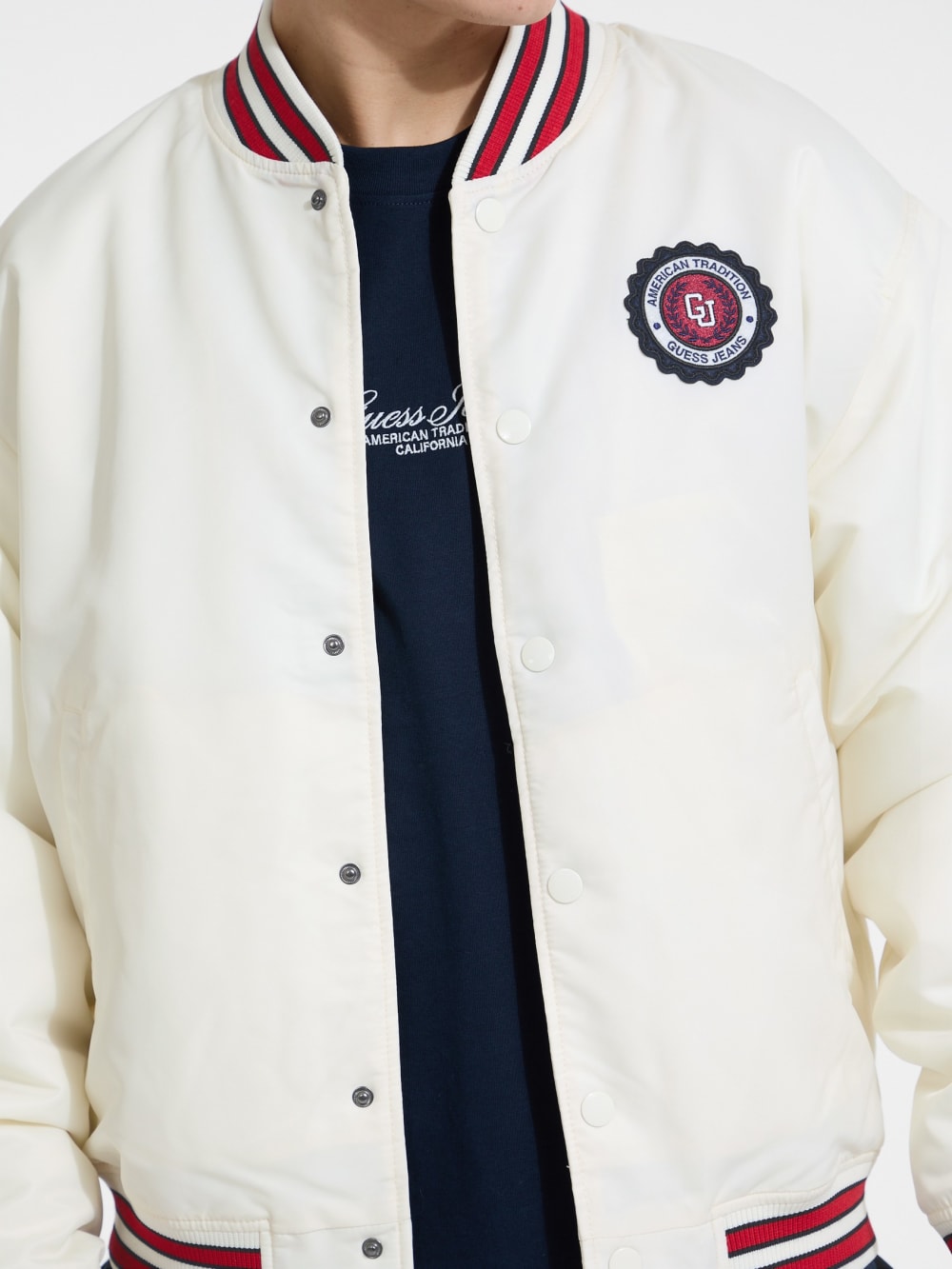 Embroidered Patch Varsity Jacket - Guess