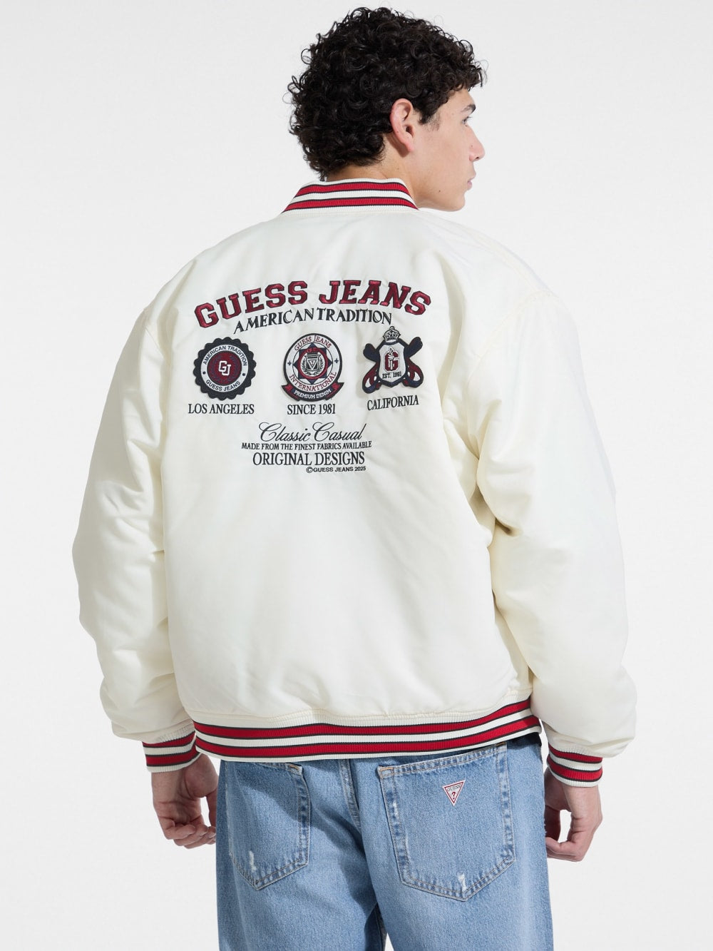 Embroidered Patch Varsity Jacket - Guess
