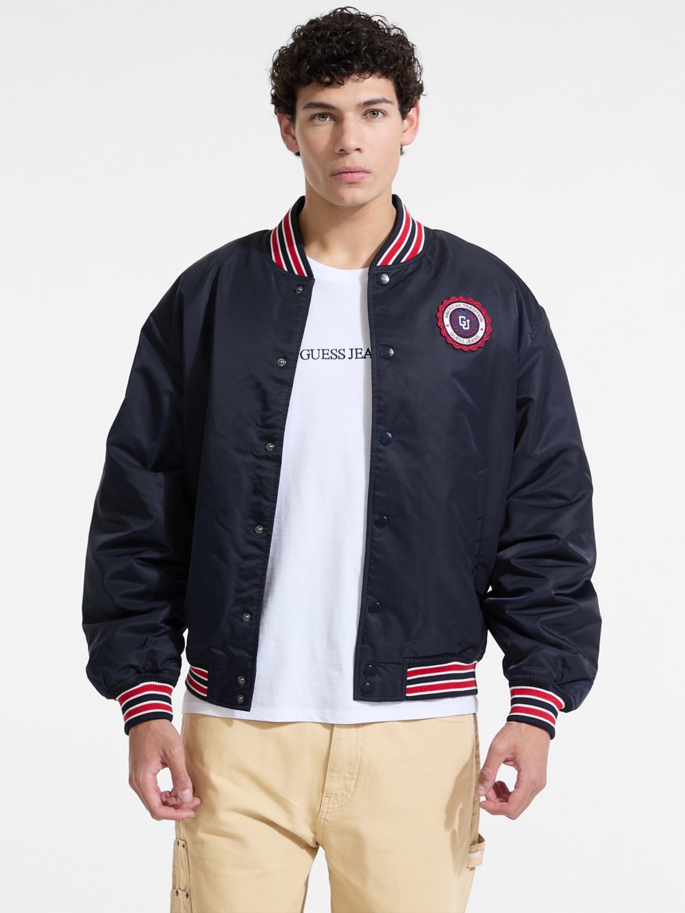 Embroidered Patch Varsity Jacket - Guess