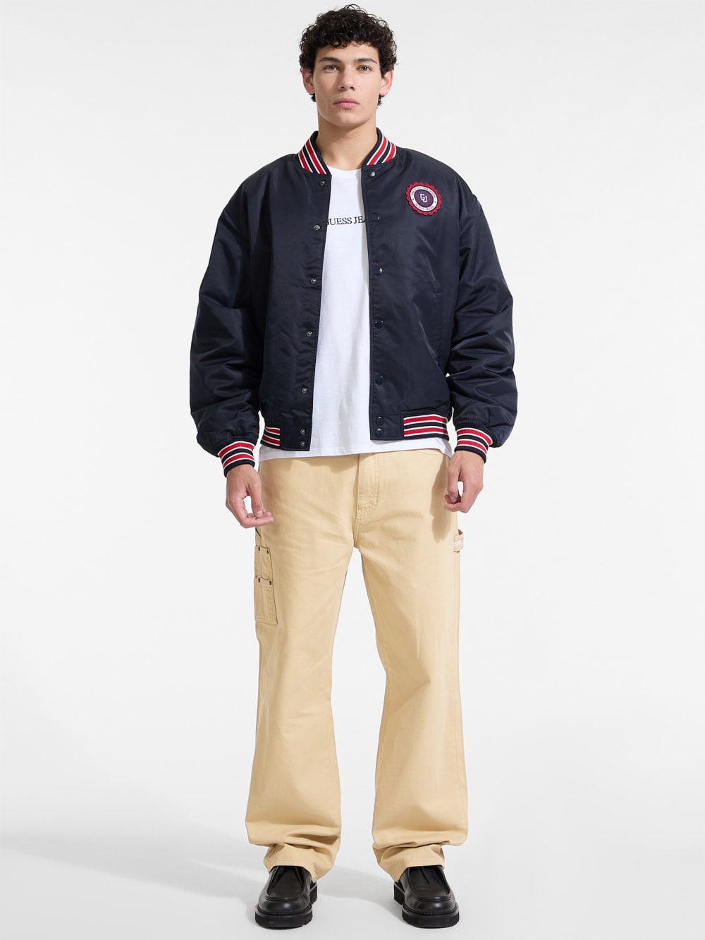 Embroidered Patch Varsity Jacket - Guess