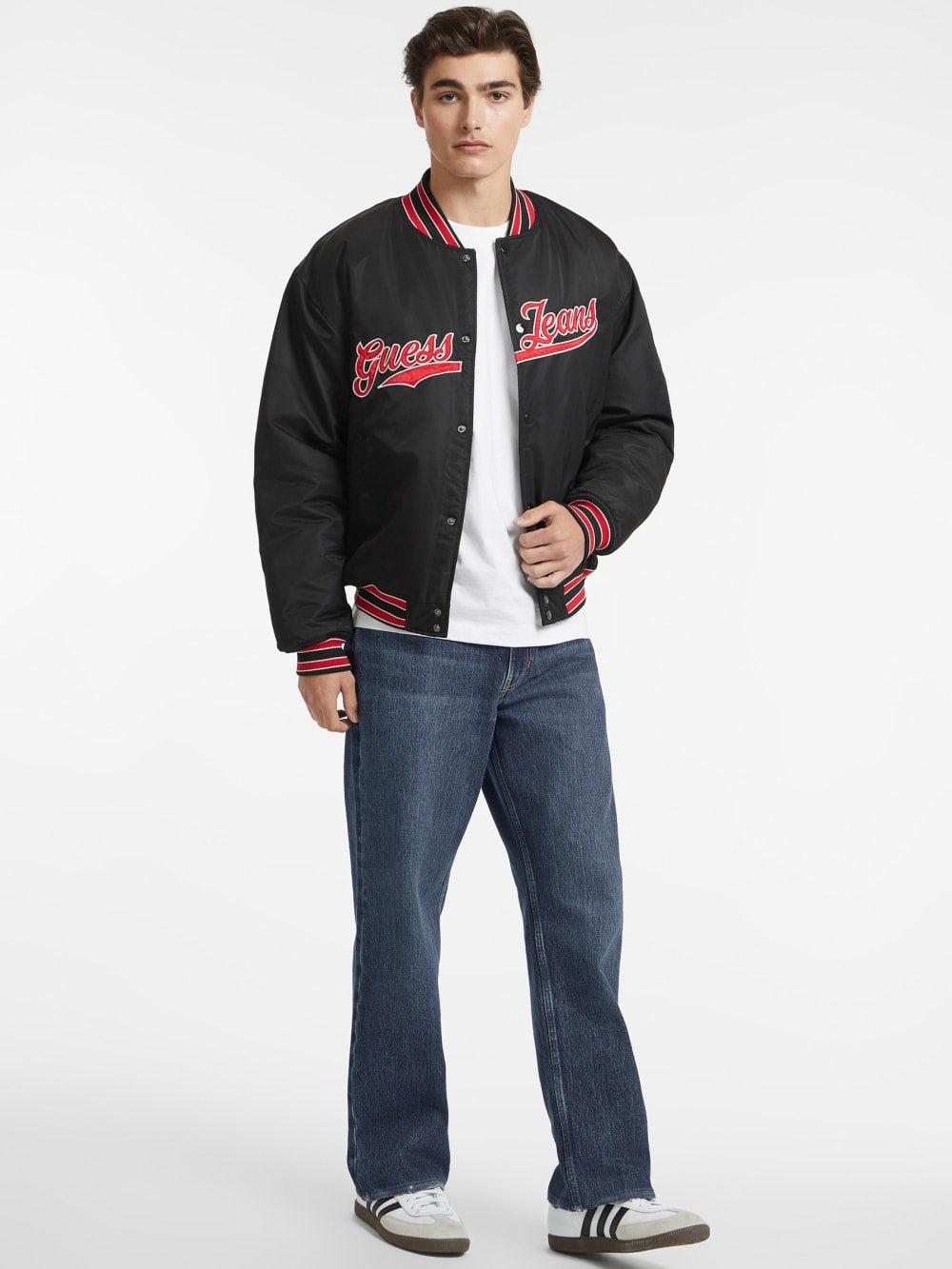 Script Patch Varsity Jacket - Guess