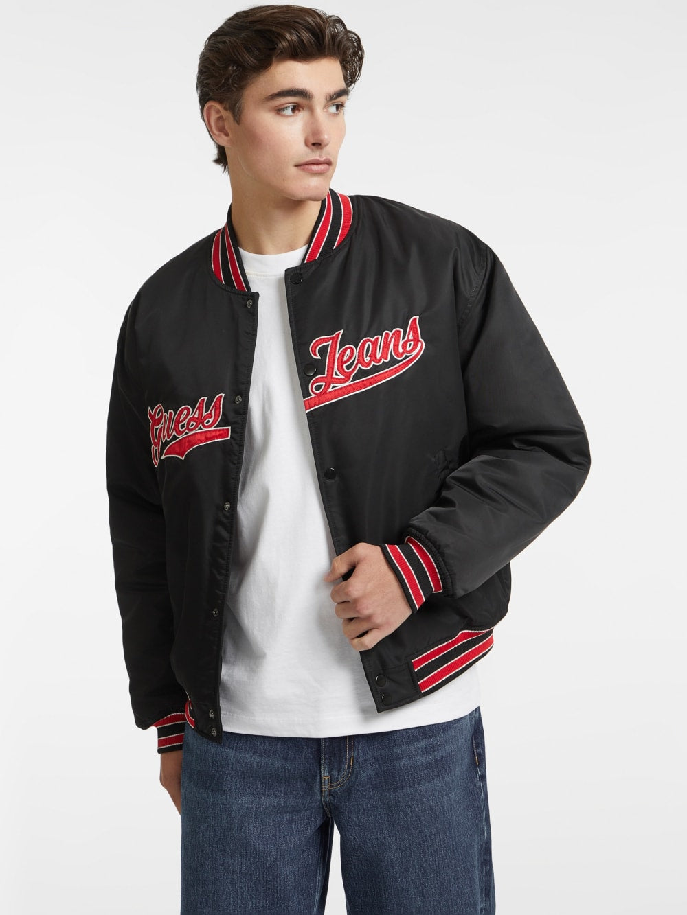 Script Patch Varsity Jacket - Guess