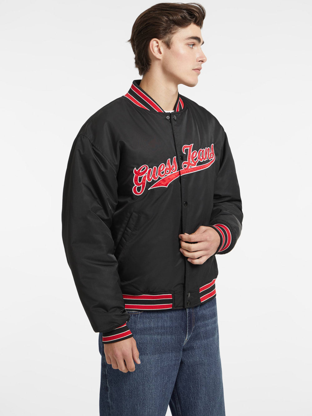 Script Patch Varsity Jacket - Guess