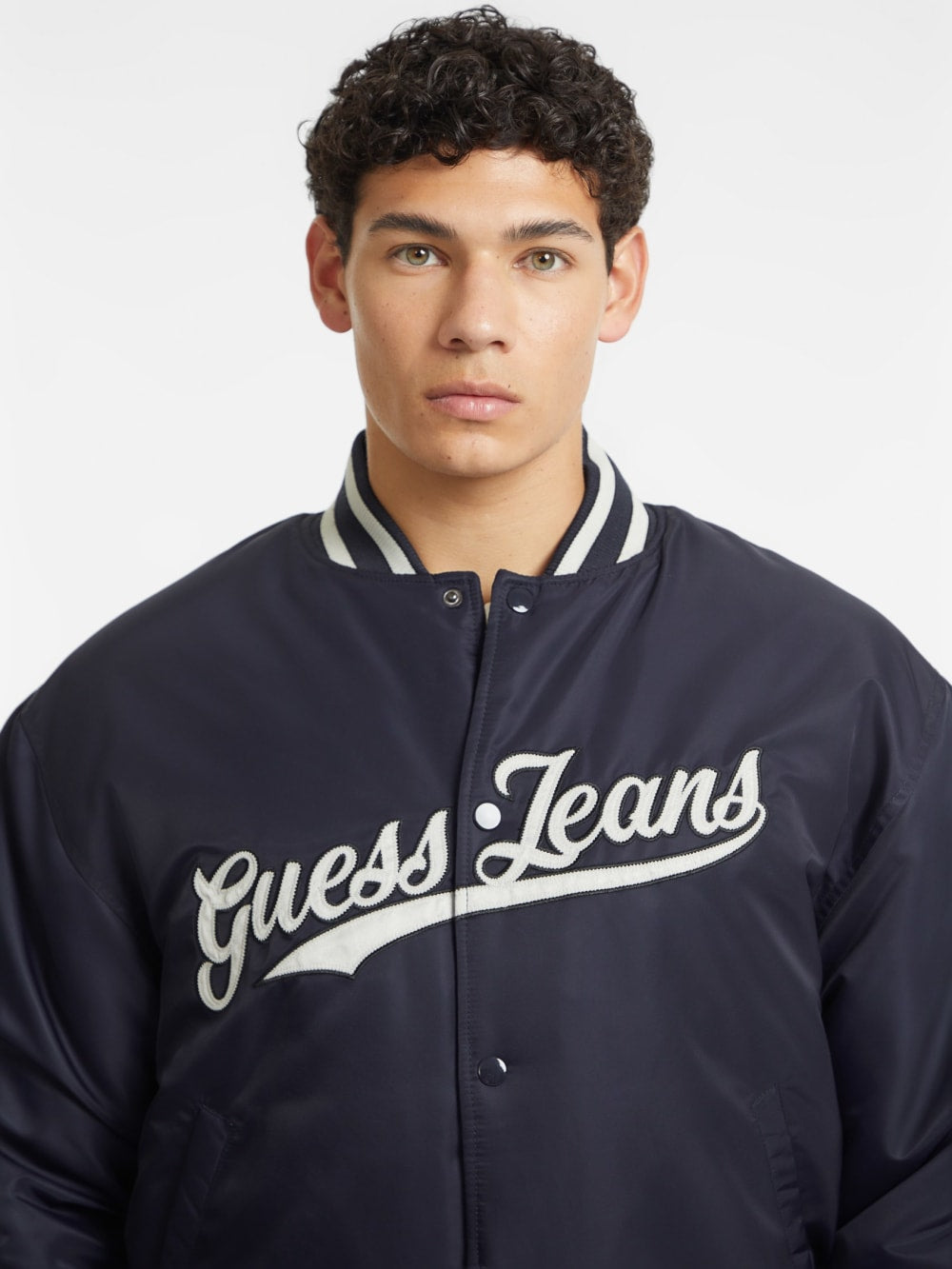Script Patch Varsity Jacket - Guess