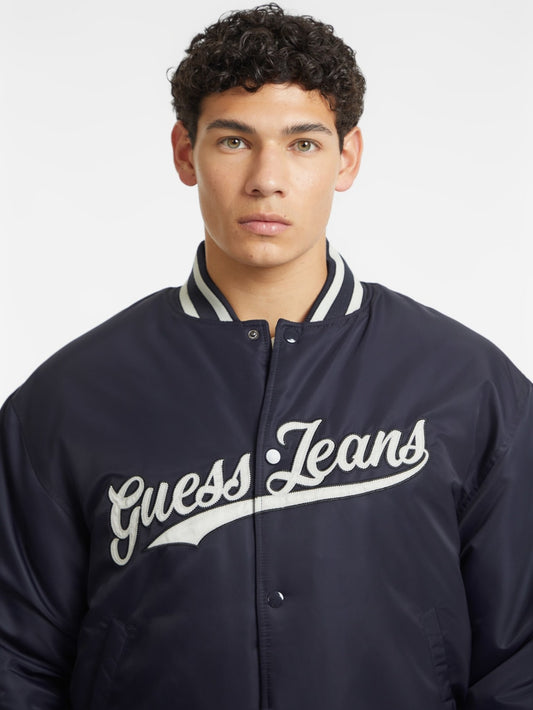 Script Patch Varsity Jacket - Guess