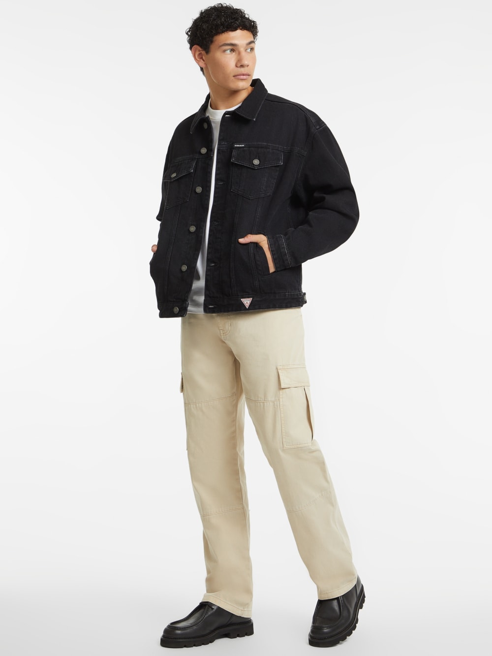 Oversized Denim Trucker Jacket - Guess