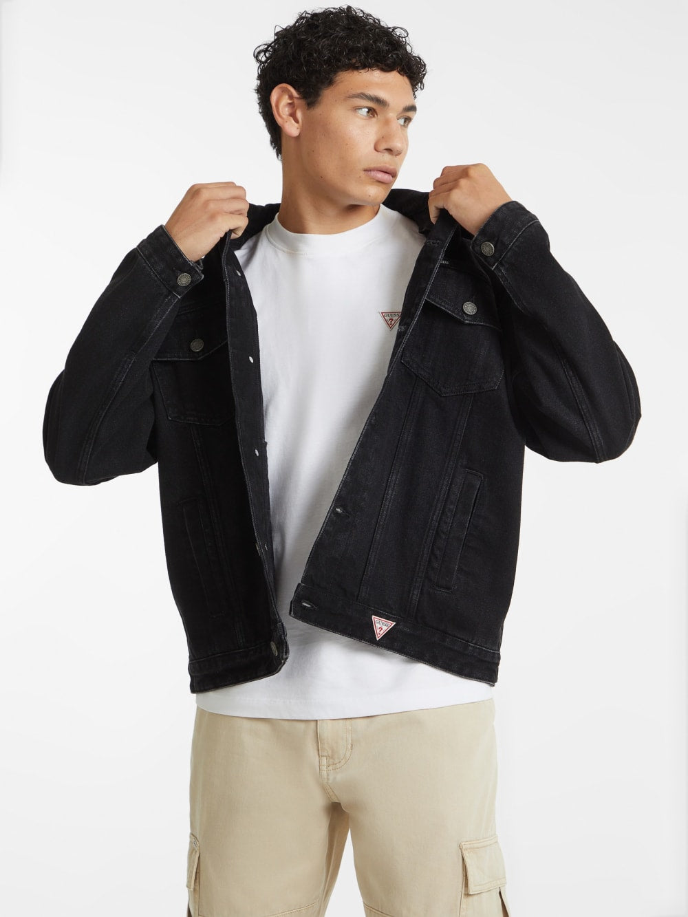Oversized Denim Trucker Jacket - Guess