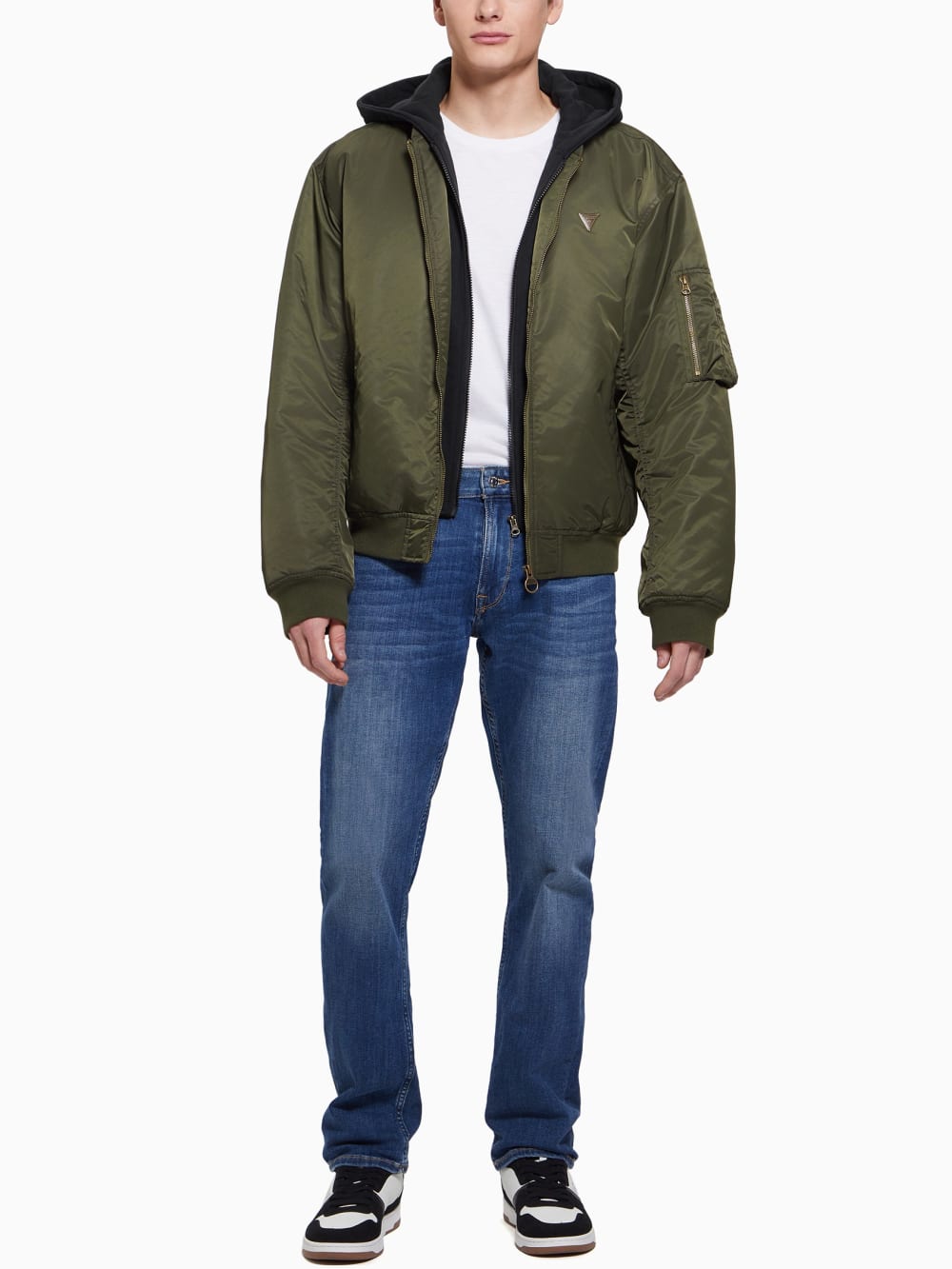 JOHN BOMBER HOODED J - Guess