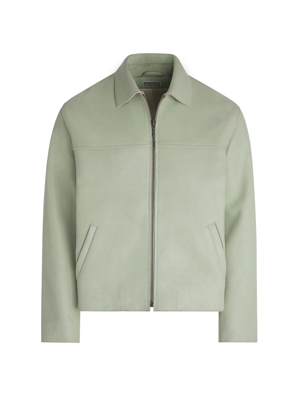 crackled leather jacket - Guess