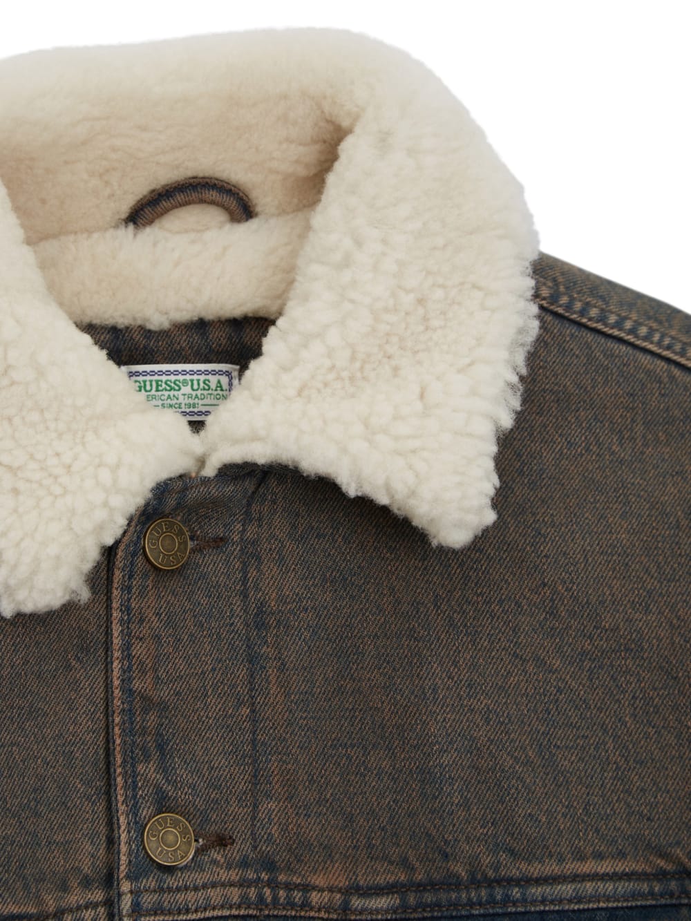 Tinted Sherpa Jacket - Guess
