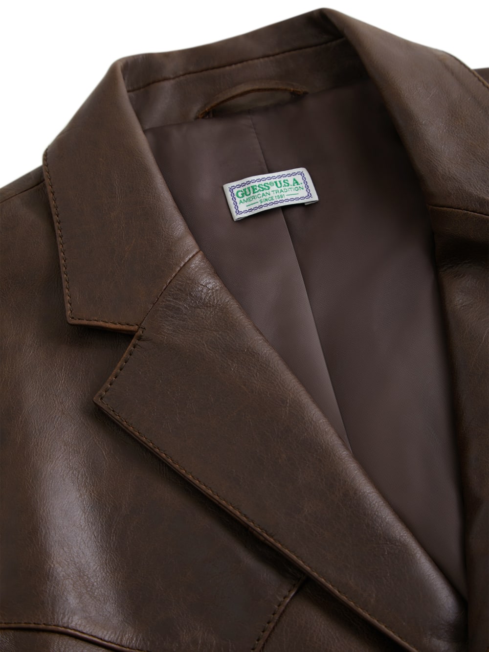 leather blazer - Guess