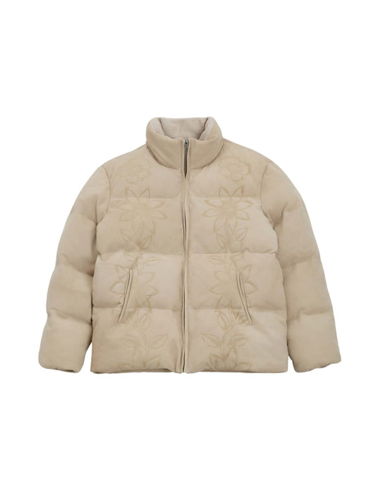 Suede Puffer Jacket - Guess