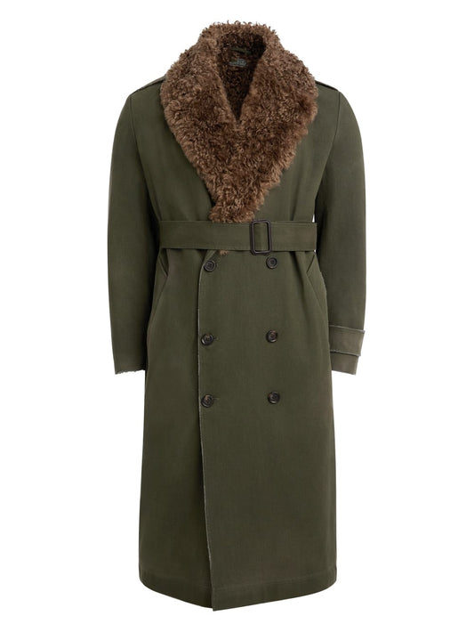faux-fur long coat - Guess