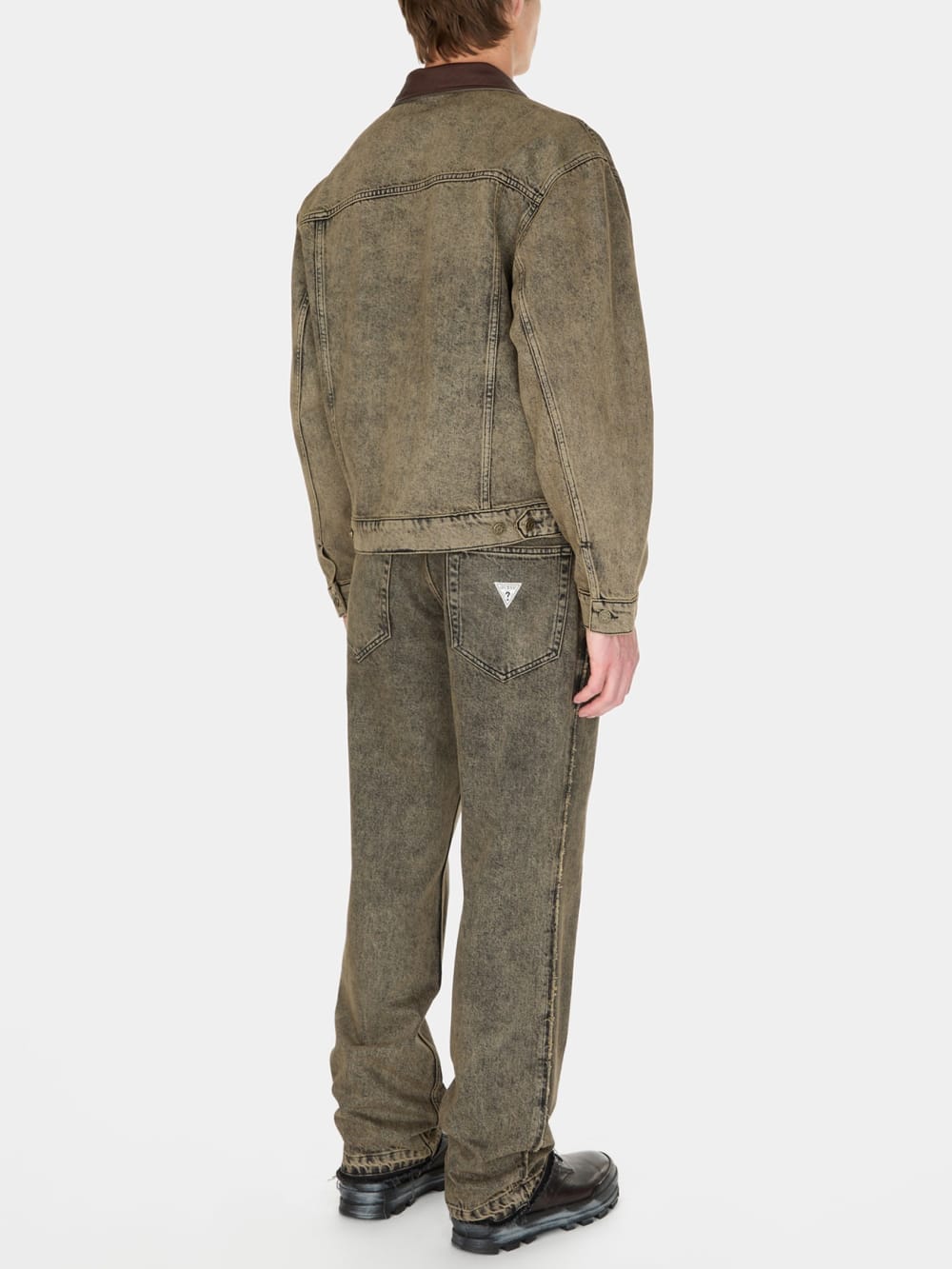 tinted denim trucker jacket - Guess