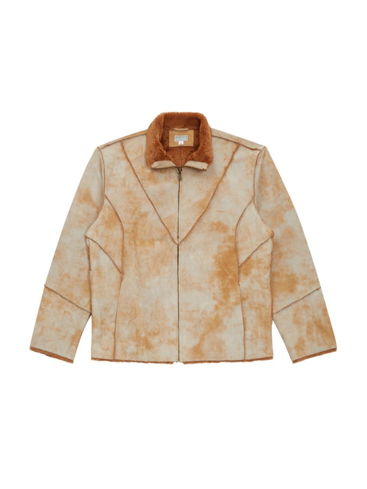 Leather Sherpa Jacket - Guess