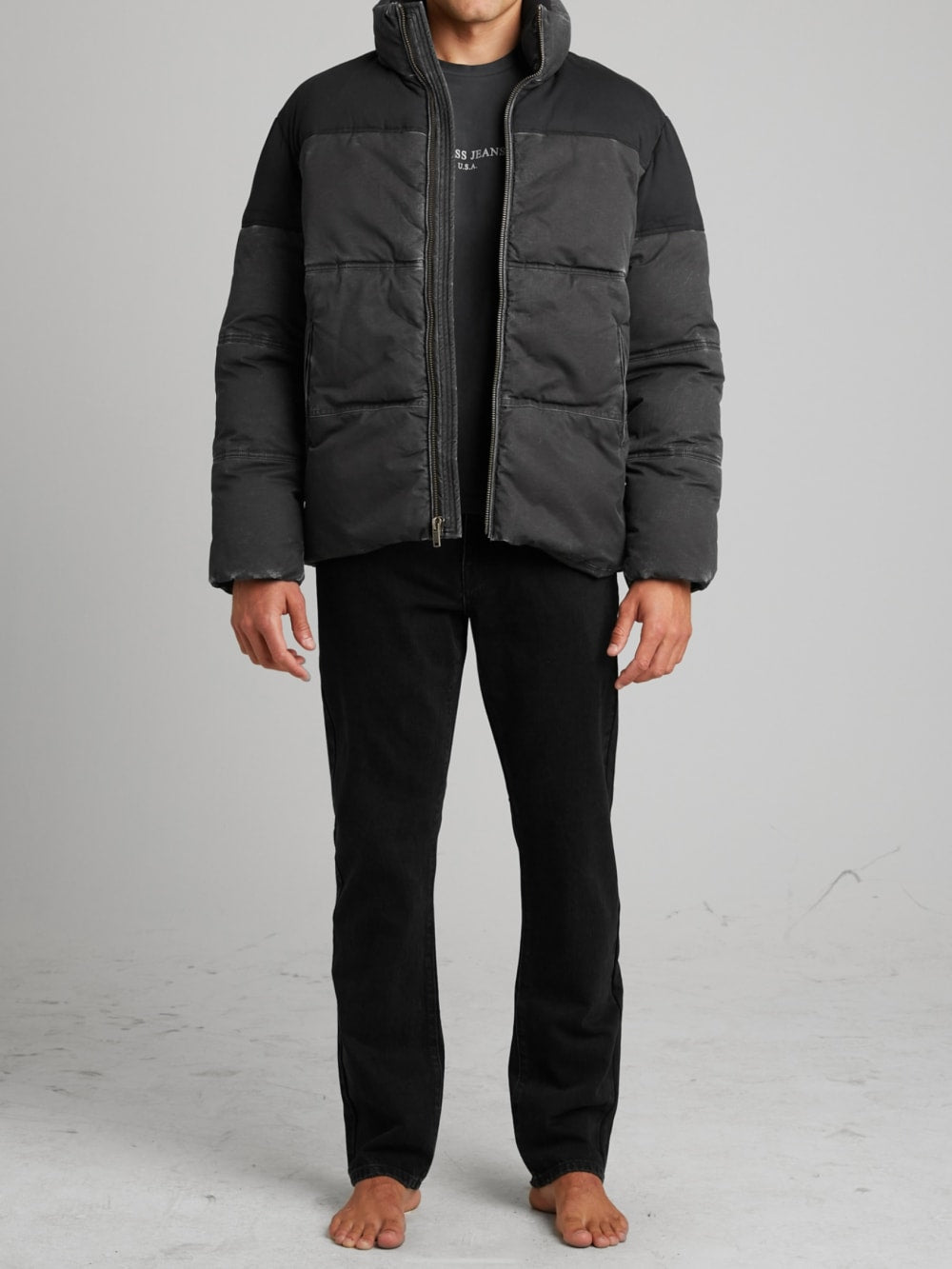 Canvas Puffer Jacket - Guess