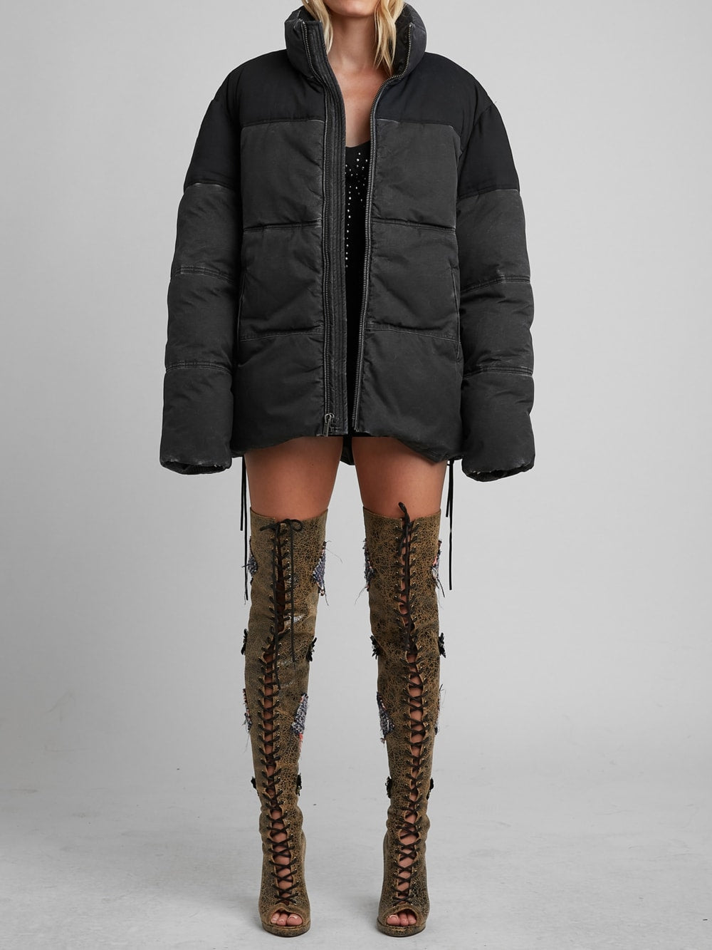 Canvas Puffer Jacket - Guess