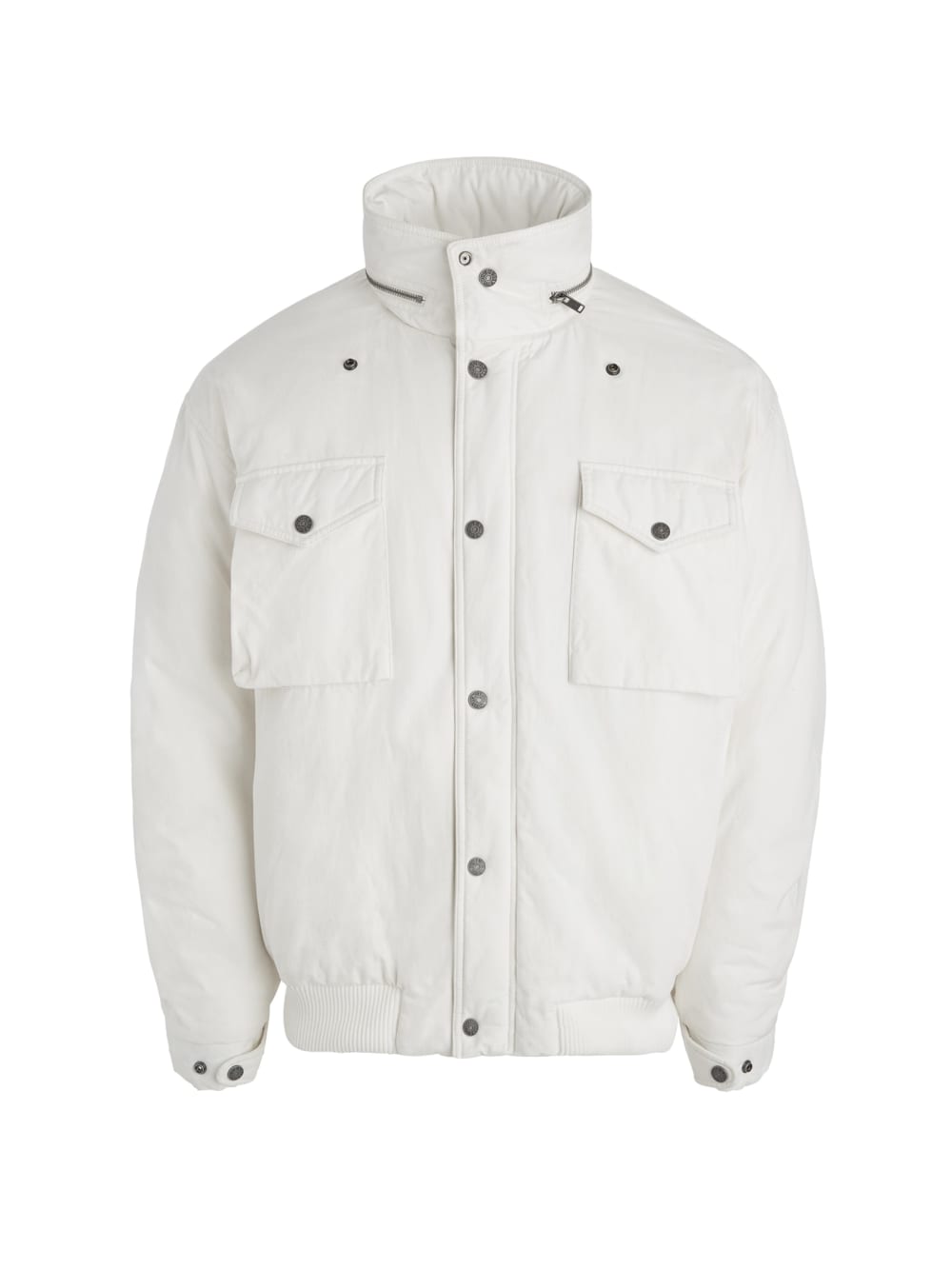 cotton ripstop parka jacket - Guess