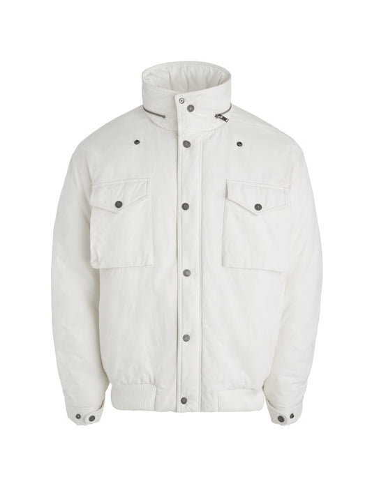 cotton ripstop parka jacket - Guess