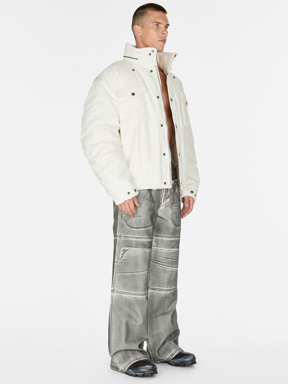 cotton ripstop parka jacket - Guess