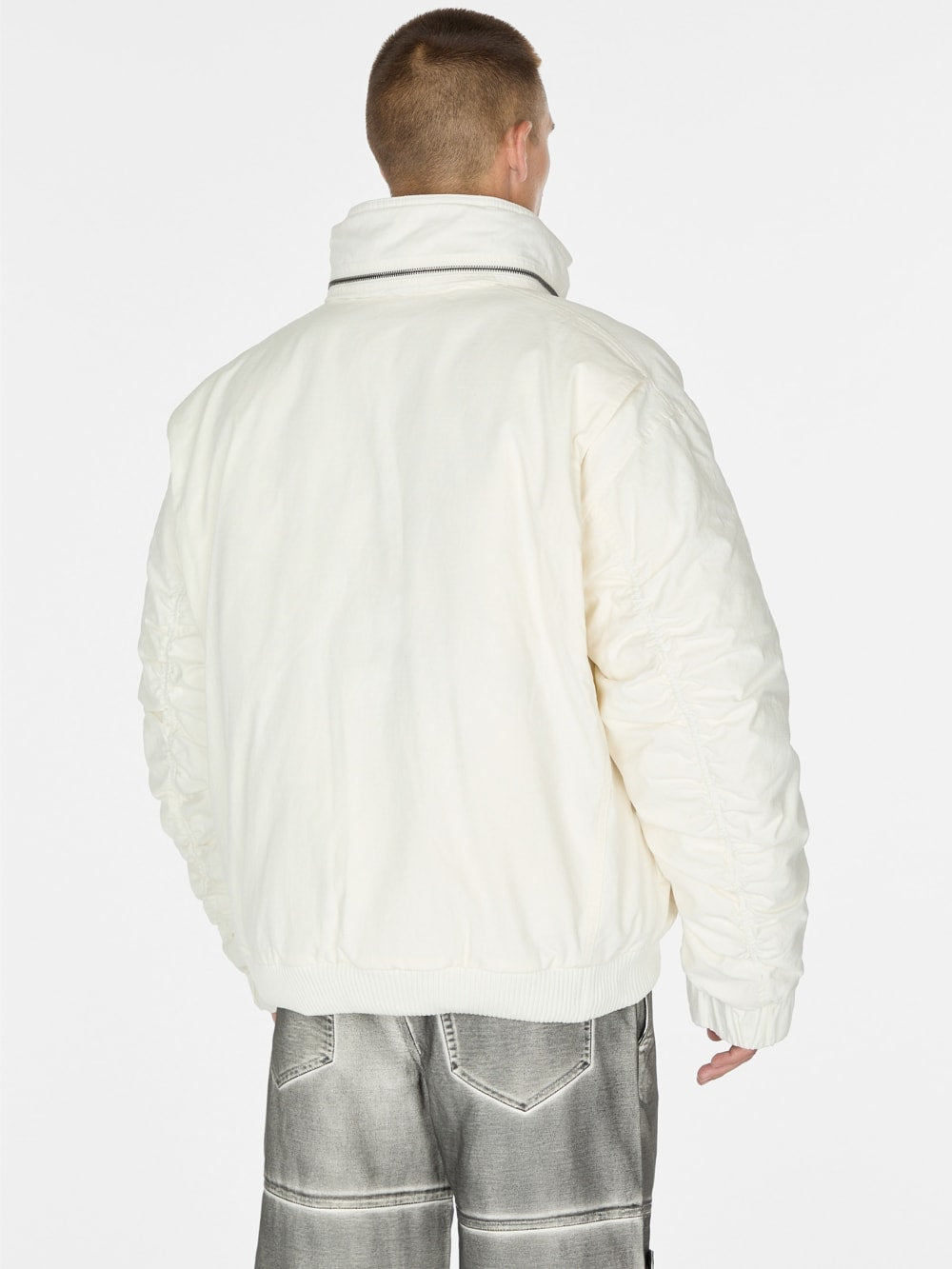 cotton ripstop parka jacket - Guess