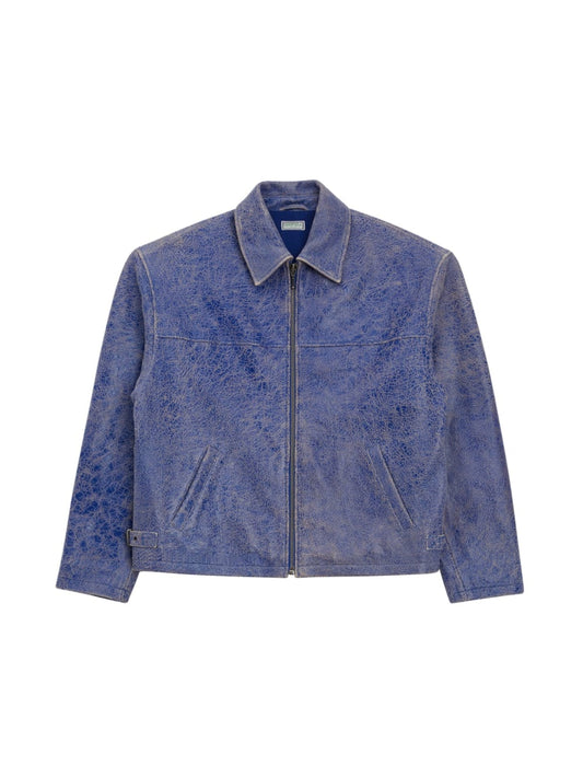 Cracked Leather Jacket - Guess