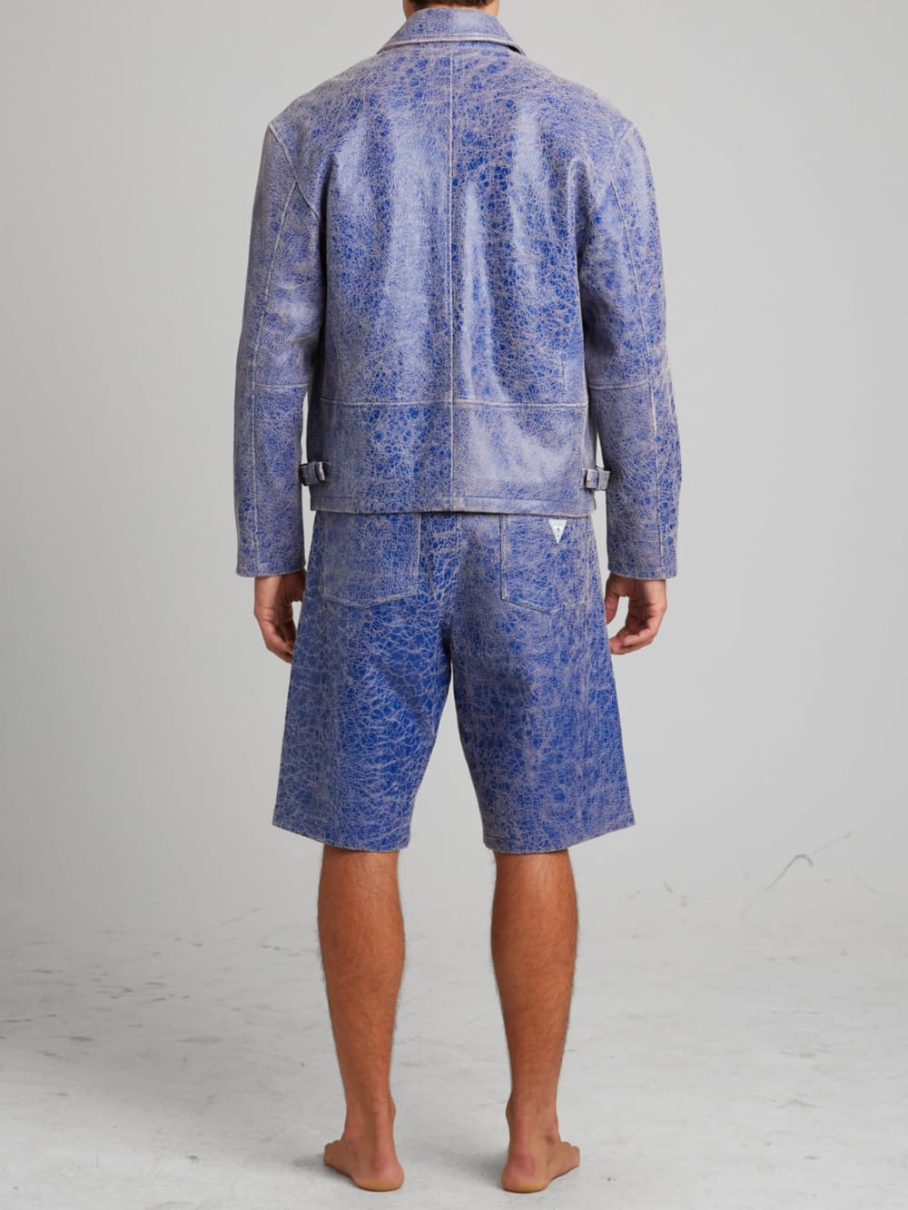 Cracked Leather Jacket - Guess