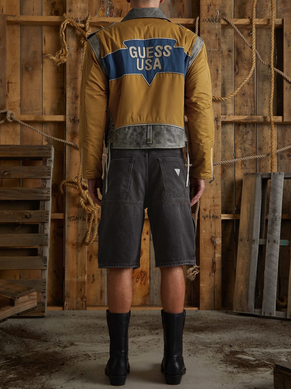 nylon moto jacket - Guess