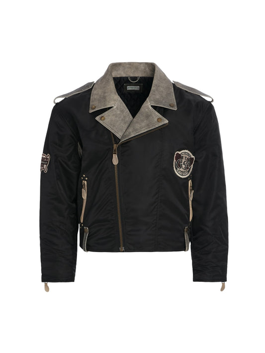 nylon moto jacket - Guess
