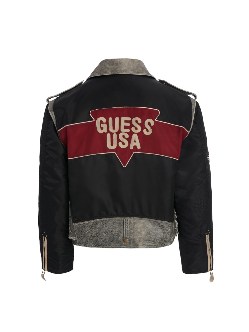 nylon moto jacket - Guess