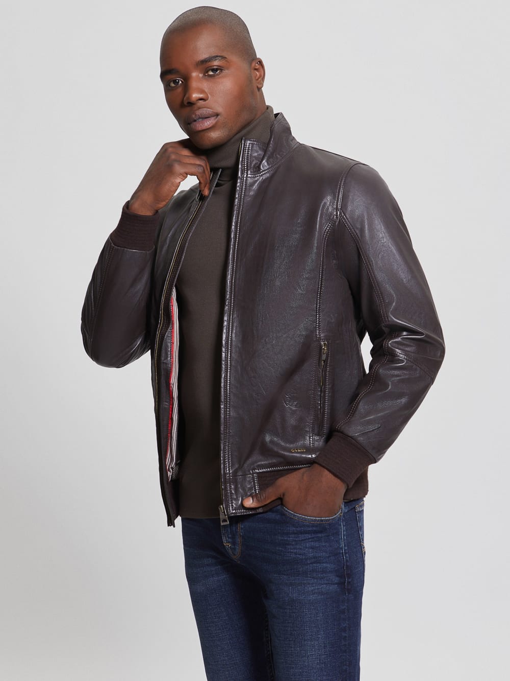 Soft Leather Jacket - Guess