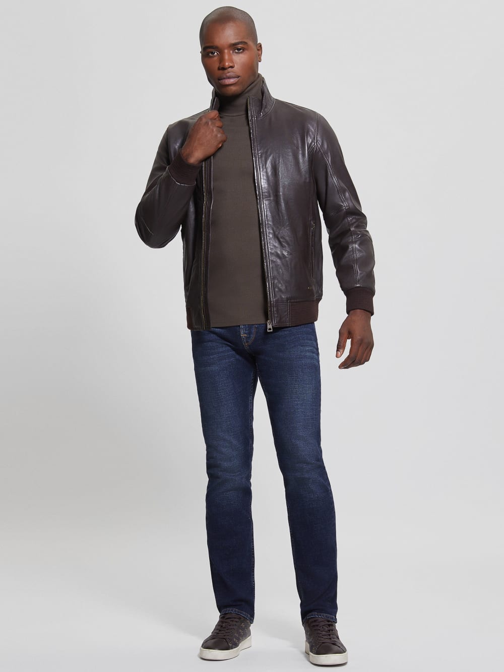 Soft Leather Jacket - Guess