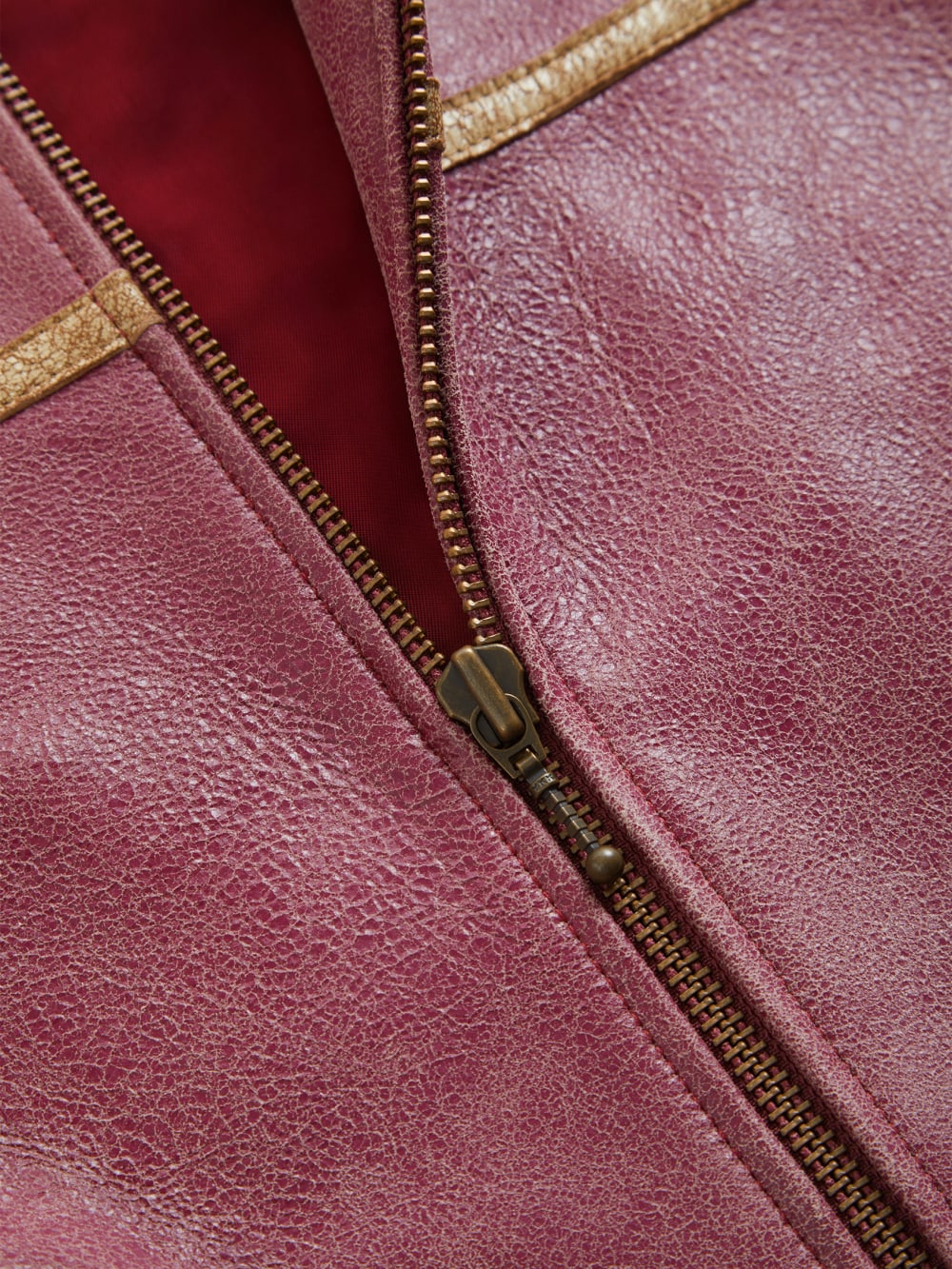crackle leather jacket - Guess
