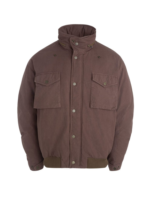 cotton ripstop parka jacket - Guess