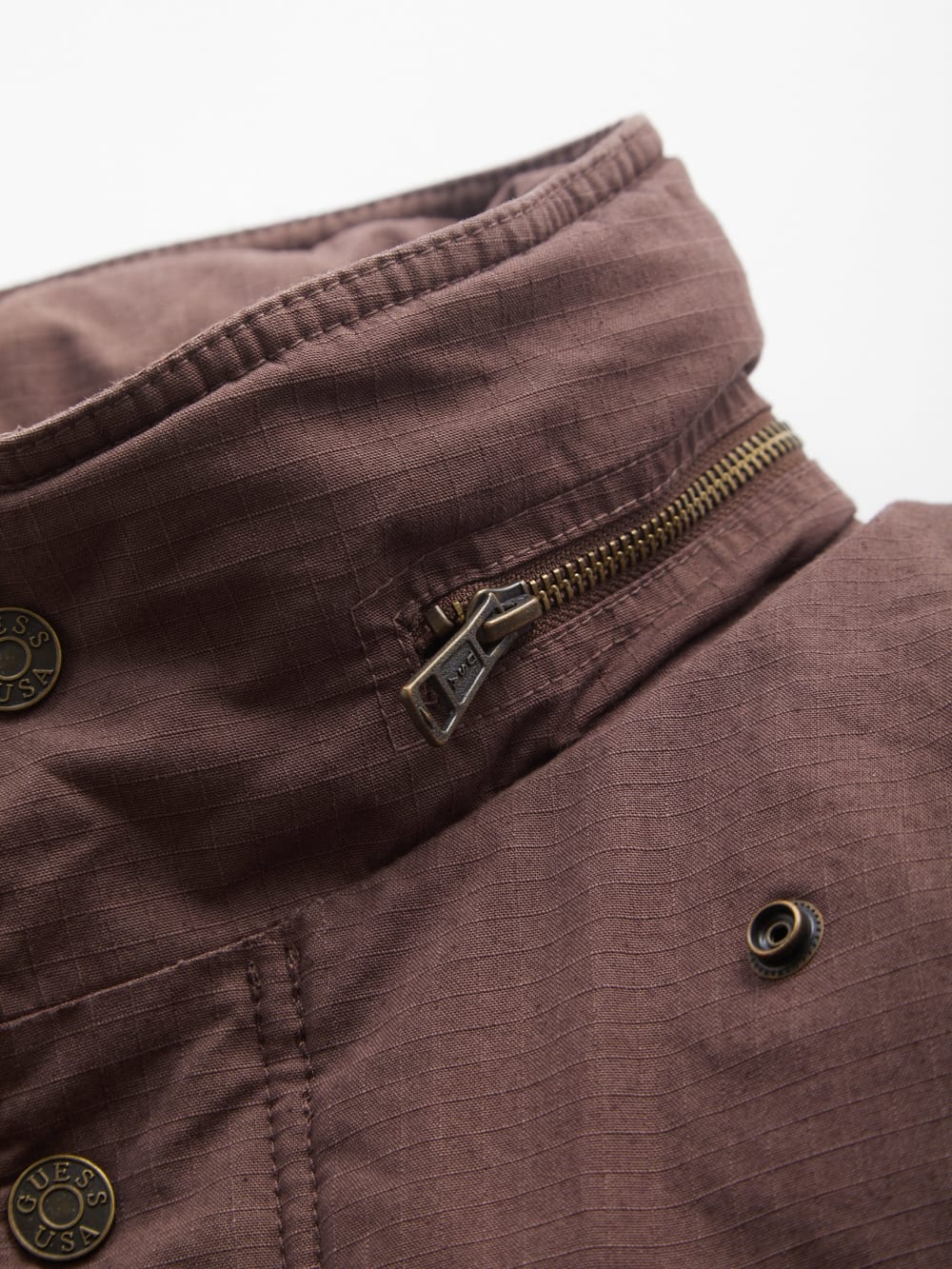 cotton ripstop parka jacket - Guess